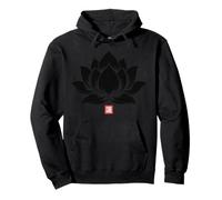 Lotus Flower Japanese Minimal Art Zen Meditation Spiritual Pullover Hoodie
