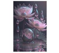Lotus Flower Jigsaw Puzzles for Adults 1000 Pieces - Kids Wooden Puzzle - Recycled Board Picture （78×53cm）