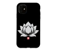 Lotus Flower Kanji Japanese Minimal Art Case for iPhone 11