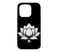 Lotus Flower Kanji Japanese Minimal Art Case for iPhone 15 Pro