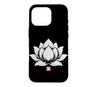Lotus Flower Kanji Japanese Minimal Art Case for iPhone 16 Pro