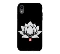 Lotus Flower Kanji Japanese Minimal Art Case for iPhone XR