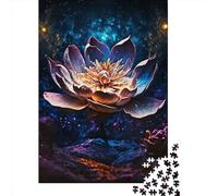 Lotus Flower Magic Puzzles for Adults,1000 Piece Jigsaw Puzzles for Adults, Paper Puzzle Fun Decompressing Game 1000pcs (38x26cm)