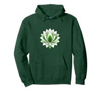 Lotus flower Mandala Green Pullover Hoodie