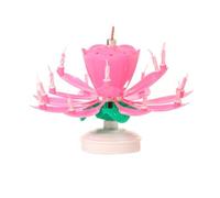 Lotus Flower Musical Birthday Candle Assorted Colours