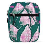 Lotus Flower Namaste Crossbody Bag Unisex,Sling Bag with Adjustable Strap And Zip,Shoulder Bags for Work Travel