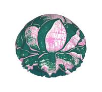 Lotus Flower Namaste Double Layered Shower Cap For Women Reusable Suitable For Bathing Spa