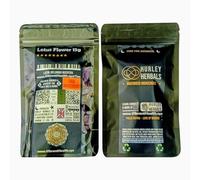 Lotus Flower - Nelumbo Nucifera - Unrefined Raw Dried Lush Fine Botanicals - Reusable Keep Fresh Ziplock - Whole Flowers - 15g