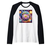 Lotus Flower of Mother Earth Raglan Baseball Tee