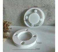Lotus Flower Ornament Silicone Mold Aromatherapy Plaster Resin DIY Simple Base Organizer Tray Making Moulds