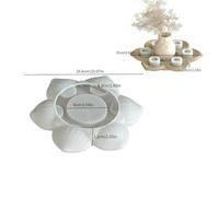 Lotus Flower Ornament Silicone Mold Aromatherapy Plaster Resin DIY Simple Base Organizer Tray Making Moulds