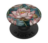 Lotus Flower Pattern Graphic PopSockets Swappable PopGrip