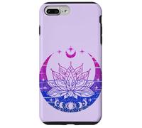 Lotus Flower Phases of the Moon Crescent Retro Spiritual Case for iPhone 7 Plus/8 Plus