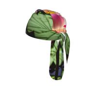 Lotus Flower Print Skull Headwrap Under Helmet Cycling Cap Lightweight Quick Dry Adult Gift One Size
