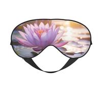 Lotus Flower Purple Print Eye Mask,Silk-Like Sleep Mask,Night Sleeping Mask for Men Women,for Sleep Relaxation