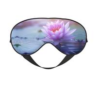Lotus Flower Purple Print Eye Mask,Silk-Like Sleep Mask,Night Sleeping Mask for Men Women,for Sleep Relaxation