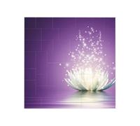 lotus flower Purple Printed Square Jigsaw Puzzle 16x16 CM, Puzzle Challenging Game for Adults Gifts, Family Fun Decorative Wall Decor