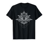 Lotus Flower with Om Symbol Mehndi Gift for Yoga Lovers T-Shirt