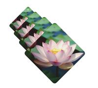 Lotus Flowers Car Air Freshener Cards for Women Men 4 Pack Cute Car Accessories Long Lasting Scent Car Diffuser Hanging Auto Aromatherapy Tablets Car Fresheners Gifts