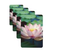 Lotus Flowers Car Air Freshener Cards for Women Men 4 Pack Cute Car Accessories Long Lasting Scent Car Diffuser Hanging Auto Aromatherapy Tablets Car Fresheners Gifts