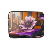 Lotus Flowers in The Room Laptop Sleeve Shockproof Case Slim, Lightweight, Portable Protective Travel Carrying for 10 inch