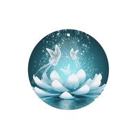 Lotus Flowers Printing 10 Pcs Car Air Fresheners Cards For Scented Hanging Sheets For Bathroom With Rope