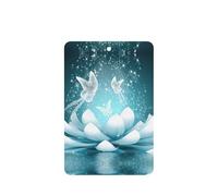 Lotus Flowers Printing 10 Pcs Car Air Fresheners Cards For Scented Hanging Sheets For Bathroom With Rope