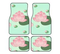Lotus flowers waiting to bloom Car Foot Mat Four-Piece Set.Printed Car Mat Set 4-Piece, Non-Slip Floor Mats for Cars