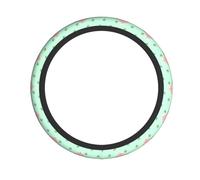 Lotus Flowers Waiting to Bloom Car Steering Wheel Cover - Automotive Accessories for All Kinds of Cars, Hard-Wearing Protective Cover with Non-Slip Lining.