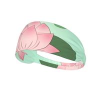 Lotus Flowers Waiting to Bloom Elastic Sports Headband, Unisex Headband, Wicks Moisture and Eliminates Excess Sweat, Suitable for Sports Such As Football, Running and Yoga, Etc.