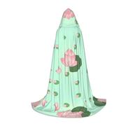 Lotus flowers waiting to bloom Hooded Cloak - Role-Play Costume for Teens, Suitable for Cosplay, Christmas, Halloween, Easter, Carnival