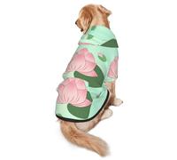 Lotus flowers waiting to bloom L Dog Hoodie Warm and lightweight suitable for pets to wear in autumn and winter