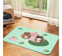 Lotus flowers waiting to bloom Pet absorbent leather tablecloth Pet bowl mat suitable for dogs or cats