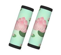 Lotus flowers waiting to bloom Print 2 Pack Luggage Handle Wraps for Suitcase, Soft Grips Travel Tag Covers, for Car Carry-On Bag