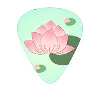 Lotus flowers waiting to bloom Printed guitar picks, 12 pieces in 3 different thicknesses, suitable for acoustic guitar, electric guitar and band players