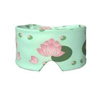 Lotus Flowers Waiting to Bloom Printed Sleep Eye and Ear Masks (26.8Ã-4.3 inches) Suitable for Travel, Yoga, Deep Rest Indoor and Outdoor