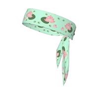 Lotus Flowers Waiting to Bloom Printing Sweat-Absorbing Sports Headband, Unisex Sports Headband, Suitable for Outdoor Travel and Various Sports.