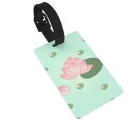 Lotus Flowers Waiting to Bloom Prints Luggage Tags are Lightweight Easy to Use and Quick to Identify for Travel Suitcases, and Duffel Bags.