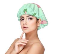 Lotus Flowers Waiting to Bloom Satin Sleep Cap for Adults - Hair Protection and Comfort Black, Black, One size