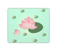 Lotus Flowers Waiting to Bloom Square The Mouse pad 10x12in - Non-Slip Rubber Base Mousepad/Desk Mat Stitched Edges for Office Laptop