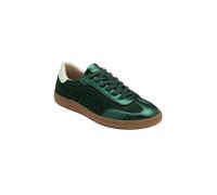 Lotus 'frapporta' Leather Lace-Up Trainers In Green Green
