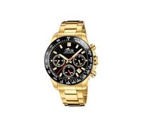 LOTUS 18914/6 Men's Watch Stainless Steel Gold-Black 43 mm Water Resistance 10 Bar, Gold-Black, Bracelet