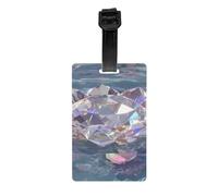 Lotus Gem Luggage Tag PVC Anti-Loss Bag Tag with Compact Light Durable Identification Sign
