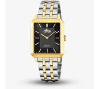 Lotus Gold Tone Black Dial Square Watch L18981/4 Black One Size