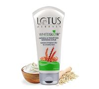 Lotus Herbals WhiteGlow Oatmeal and Yogurt Skin Whitening Scrub, 100g