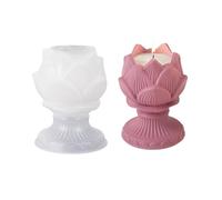 Lotus Holder Silicone Mold Flower Candlestick Concrete Mold Flower Pot Plaster Jewelry Storage Bowl