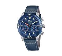 Lotus Hybrid Connected 18811/3 Men's Smartwatch Stainless Steel/Leather Silver-Blue Diameter: 45 mm Waterproof Rating: 10 Bar