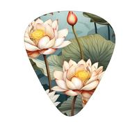 Lotus in the pond Printed guitar picks - three thicknesses: thin, medium and thick, suitable for electric guitar, bass and ukulele.