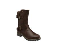 Lotus 'jemima' Mid-Calf Biker Boots In Brown Brown
