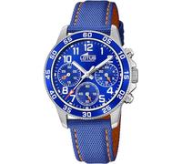 LOTUS Watch Model 18581/6 from The Junior Collection, 36 mm case with Blue-Orange Leather Strap for Cadets